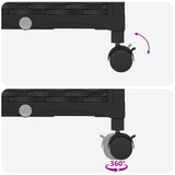 Letto Rialzato con Griglia e Tetto Nero 164 x 40 x 144 cm PP