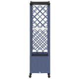 Letto Rialzato con Griglia e Tetto Grigio 163 x 40 x 144 cm PP