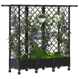 Letto Rialzato con Griglia e Tetto Nero 164 x 40 x 127 cm PP