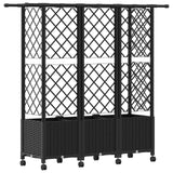 Letto Rialzato con Griglia e Tetto Nero 163,5 x 40 x 142 cm PP