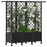 Letto Rialzato con Griglia e Tetto Nero 163,5 x 40 x 142 cm PP