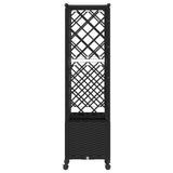Letto Rialzato con Griglia e Tetto Nero 163,5 x 40 x 142 cm PP