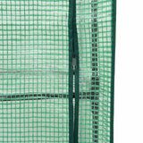 Vaso da Giardino con Copertura per Serra e Ruote 4 pz PP