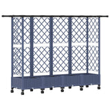 Letto Rialzato con Griglia e Tetto Grigio 202,5 x 40 x 127 cm