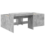Letto alto per bambini con scrivania Grigio Cemento 90 x 200 cm