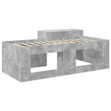 Letto alto per bambini con scrivania Grigio Cemento 90 x 200 cm