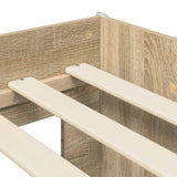 Letto alto per bambini con scrivania Rovere Sonoma