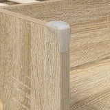 Letto alto per bambini con scrivania Rovere Sonoma