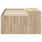 Letto alto per bambini con scrivania Rovere Sonoma