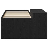 Letto alto per bambini con scrivania Nero Legno ingegnerizzato