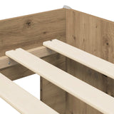 Letto alto per bambini con scrivania Rovere Artigianale