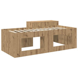 Letto alto per bambini con scrivania Rovere Artigianale