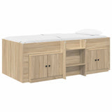 Struttura Letto Loft con Mobile con porta 3 pz Rovere Sonoma