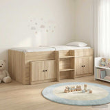 Struttura Letto Loft con Mobile con porta 3 pz Rovere Sonoma