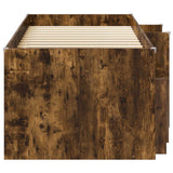 Struttura Letto Loft con Mobile con porta 3 pcs Rovere Fumo