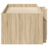 Struttura Letto Loft con Mobile con porta 3 pz Rovere Sonoma