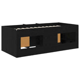 Struttura Letto Loft con Mobile 3 pz Nero Legno truciolato