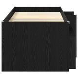 Struttura Letto Loft con Mobile 3 pz Nero Legno truciolato