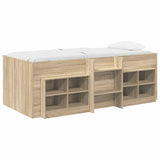 Struttura Letto Loft con Mobile 3 pz Rovere Sonoma