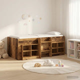 Struttura Letto Loft con Mobile 3 pz Legno antico