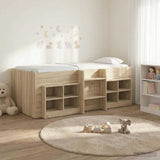 Struttura Letto Loft con Mobile 3 pz Rovere Sonoma