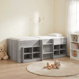 Struttura Letto Loft con Mobile 3 pz Sonoma grigio