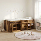 Struttura Letto Loft con Mobile 3 pz Legno antico