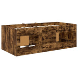 Struttura Letto Loft con Mobile 3 pz Rovere Fumo