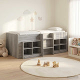 Struttura Letto Loft con Mobile 3 pz Sonoma grigio