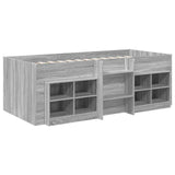 Struttura Letto Loft con Mobile 3 pz Sonoma grigio