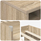 Struttura Letto Loft con Mobile 3 pz Rovere Sonoma