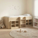 Struttura Letto Loft con Mobile 3 pz Rovere Sonoma