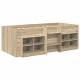 Struttura Letto Loft con Mobile 3 pz Rovere Sonoma