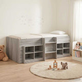 Struttura Letto Loft con Mobile 3 pz Sonoma grigio
