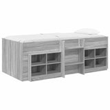 Struttura Letto Loft con Mobile 3 pz Sonoma grigio