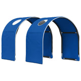 Letto con Tunnel 3 pz Rovere Sonoma e Blu Legno ingegnerizzato