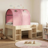 Letto con Tunnel 3 pz Rovere Sonoma e Rosa Legno ingegnerizzato