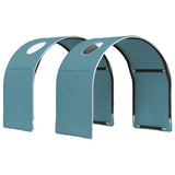 Letto con Tunnel 3 pz Rovere Artigianale e Blu Chiaro