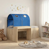 Letto con Tunnel 3 pz Rovere Artigianale e Blu