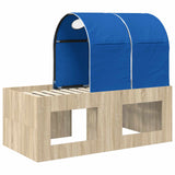 Letto con Tunnel 3 pz Rovere Artigianale e Blu