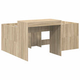 Letto con Tunnel 3 pz Rovere Artigianale e Nero