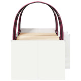 Letto con Tunnel 3 pz Bianco e Rosso Legno ingegnerizzato