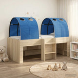 Letto con Tunnel 3 pz Rovere Sonoma e Blu Legno ingegnerizzato