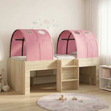 Letto con Tunnel 3 pz Rovere Sonoma e Rosa Legno ingegnerizzato