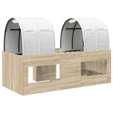 Letto con Tunnel 3 pz Rovere Sonoma e Bianco