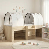 Letto con Tunnel 3 pz Rovere Sonoma e Bianco