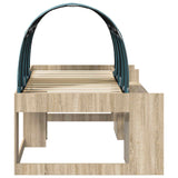 Letto con Tunnel con lo scaffale 3 pz Sonoma e Azzurro Chiaro