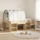Letto con Tunnel 3 pz Sonoma e Bianco Legno ingegnerizzato