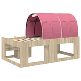 Letto con Tunnel 3 pz Rovere Sonoma e Rosa Legno ingegnerizzato