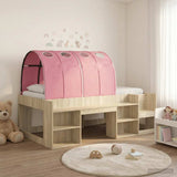 Letto con Tunnel 3 pz Rovere Sonoma e Rosa Legno truciolato